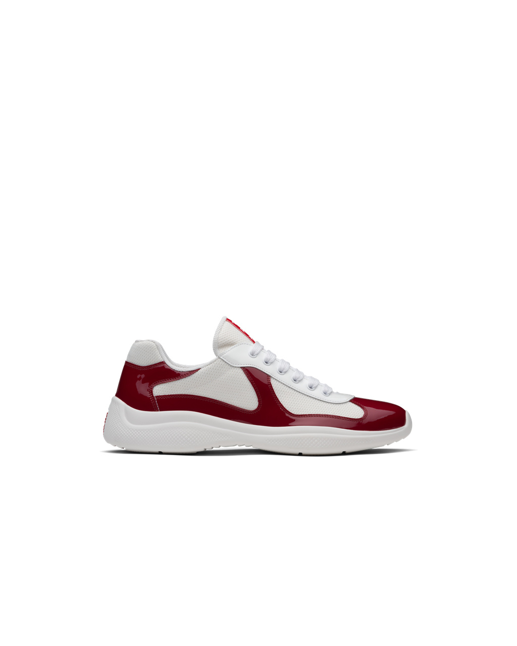 Prada Prada America\'s Cup Sneakers Rød Hvite | GLHACS489