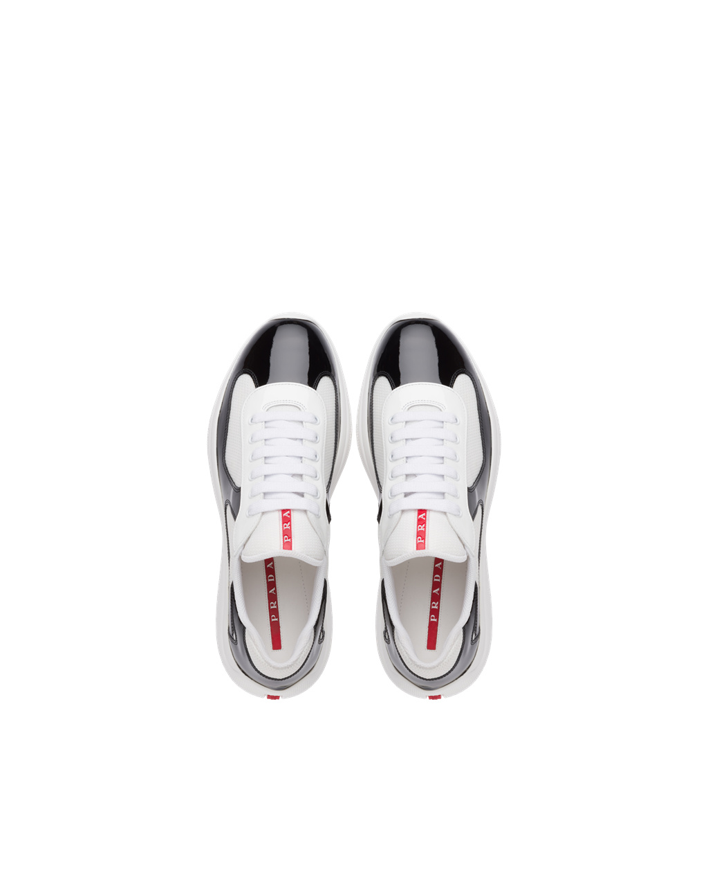 Prada Prada America's Cup Sneakers Svarte Hvite | KDBIOW867