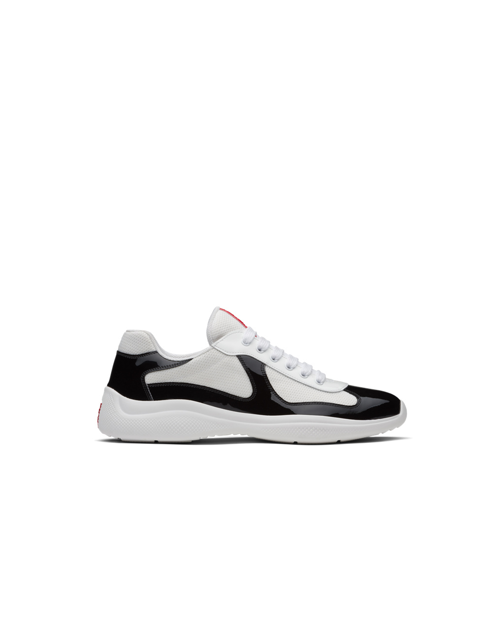 Prada Prada America\'s Cup Sneakers Svarte Hvite | KDBIOW867