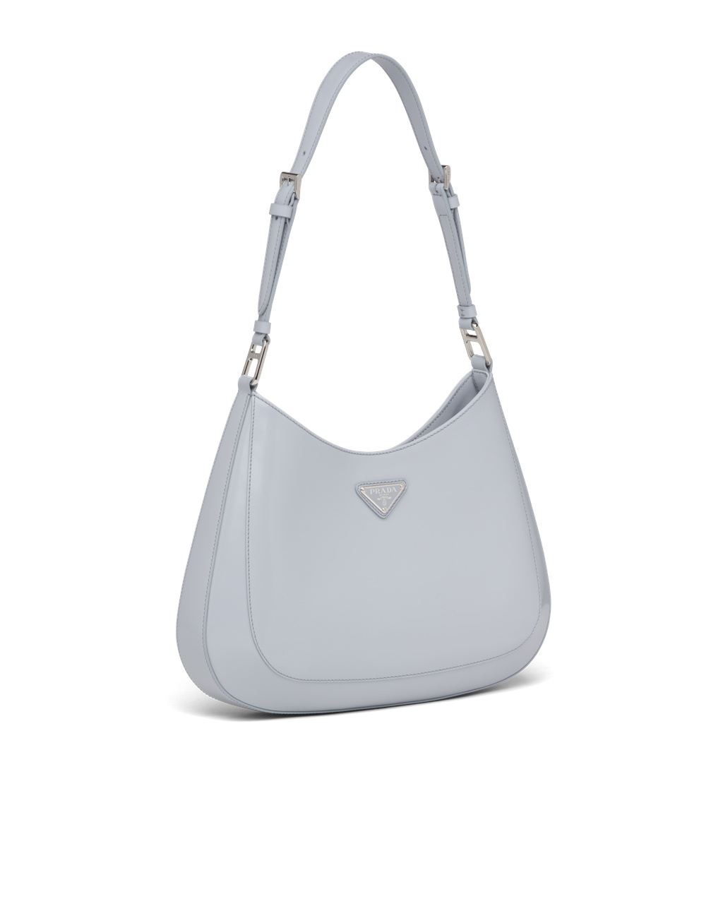 Prada Prada Cleo Brushed Lær Shoulder Bag Blå | 013-GQHZCV