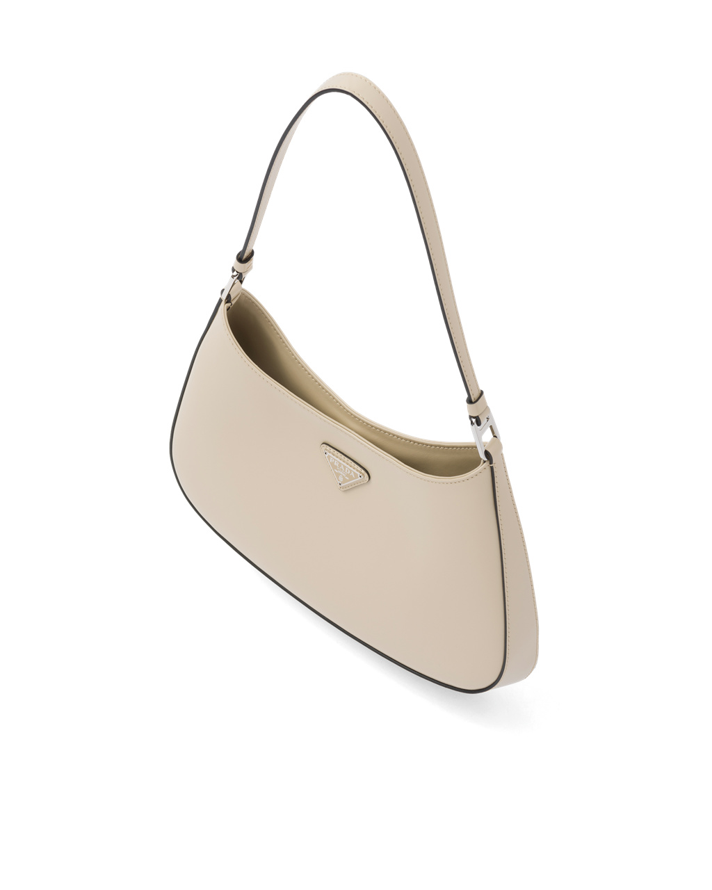 Prada Prada Cleo Brushed Lær Shoulder Bag Desert N | 087-LOMDKQ