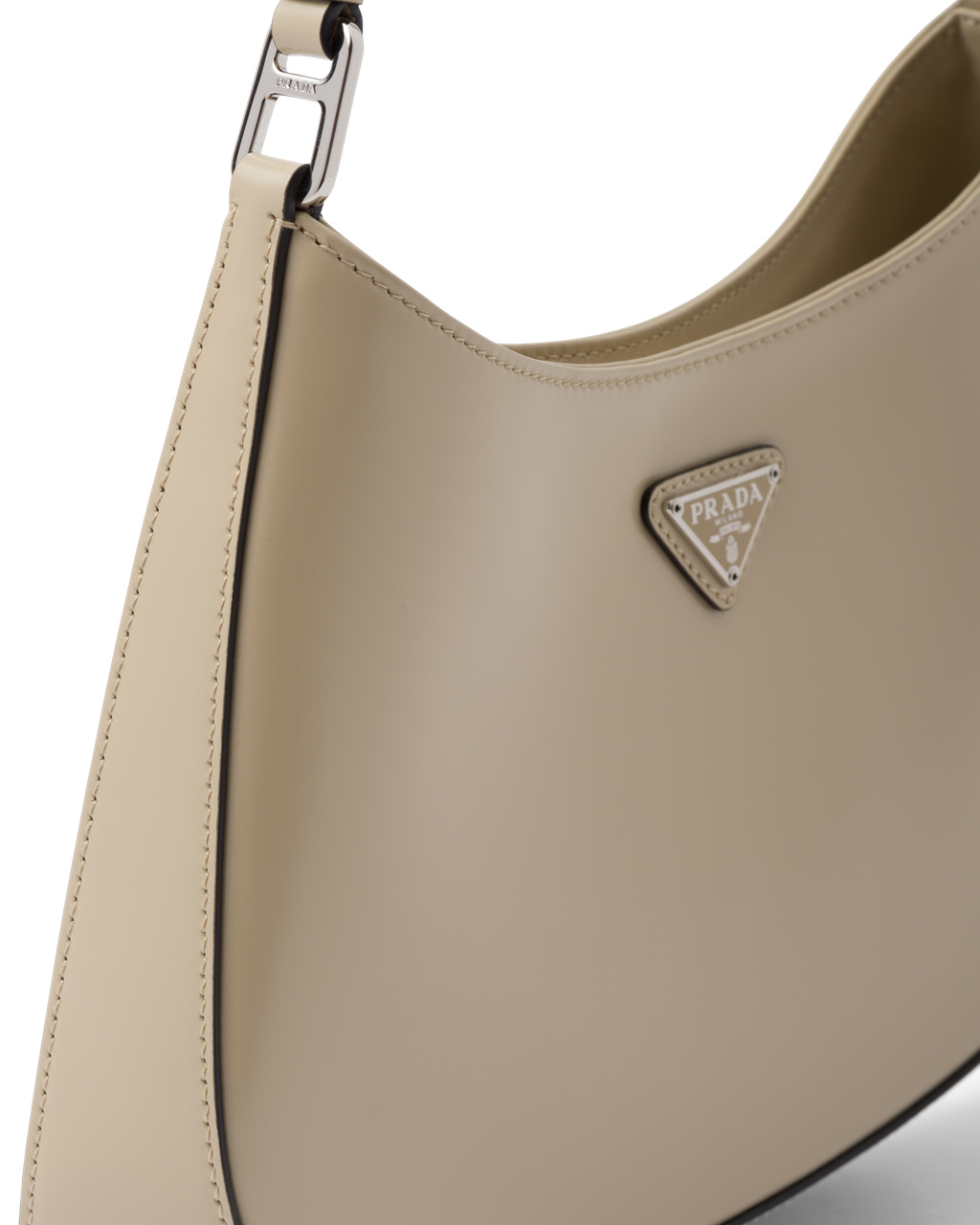 Prada Prada Cleo Brushed Lær Shoulder Bag Desert N | 087-LOMDKQ