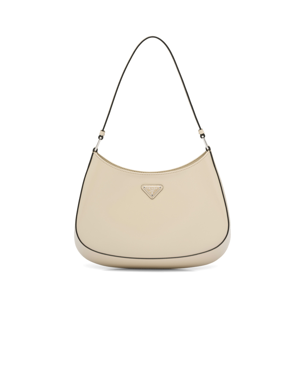 Prada Prada Cleo Brushed Lær Shoulder Bag Desert N | 087-LOMDKQ