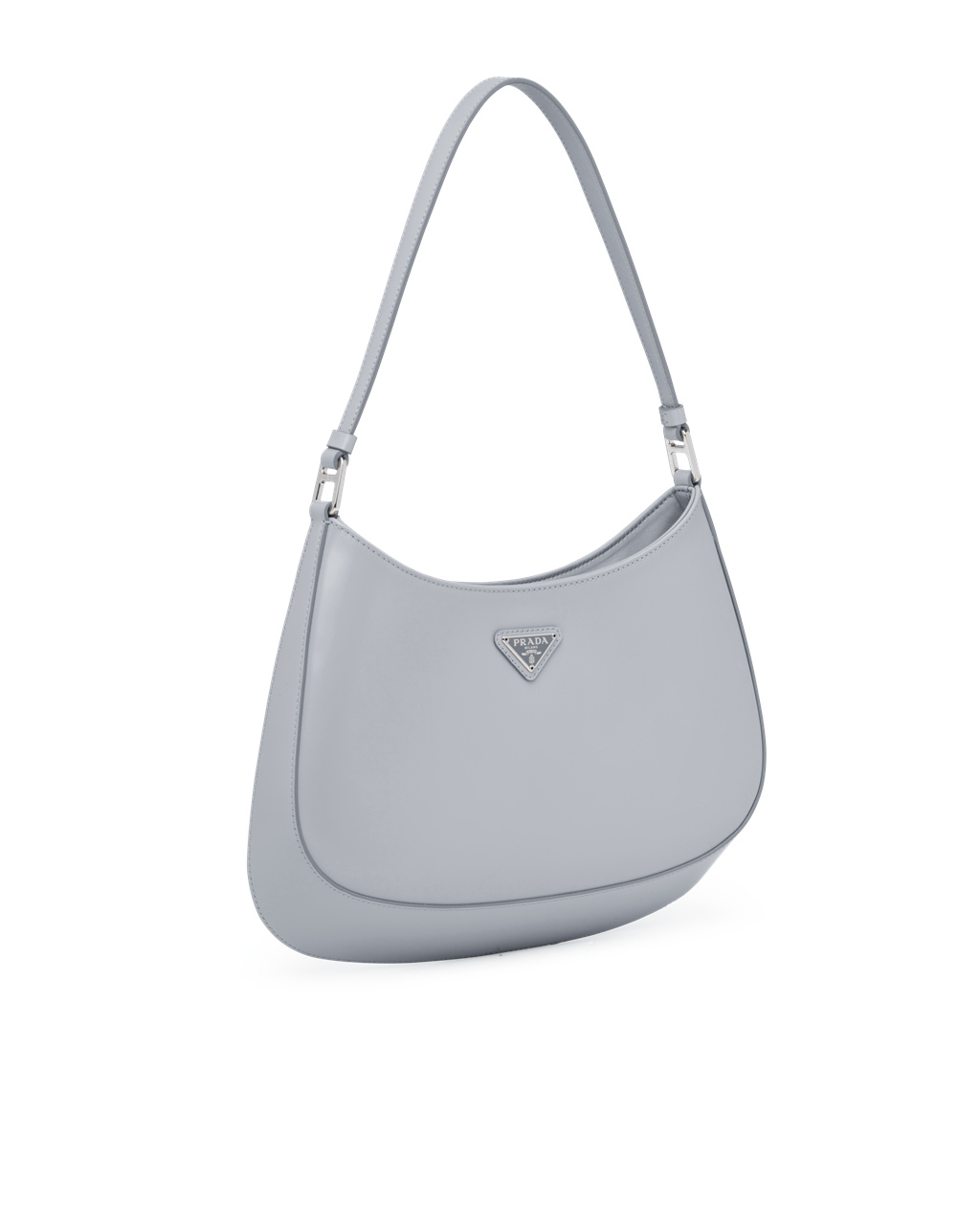 Prada Prada Cleo Brushed Lær Shoulder Bag Blå | 708-WURYDZ