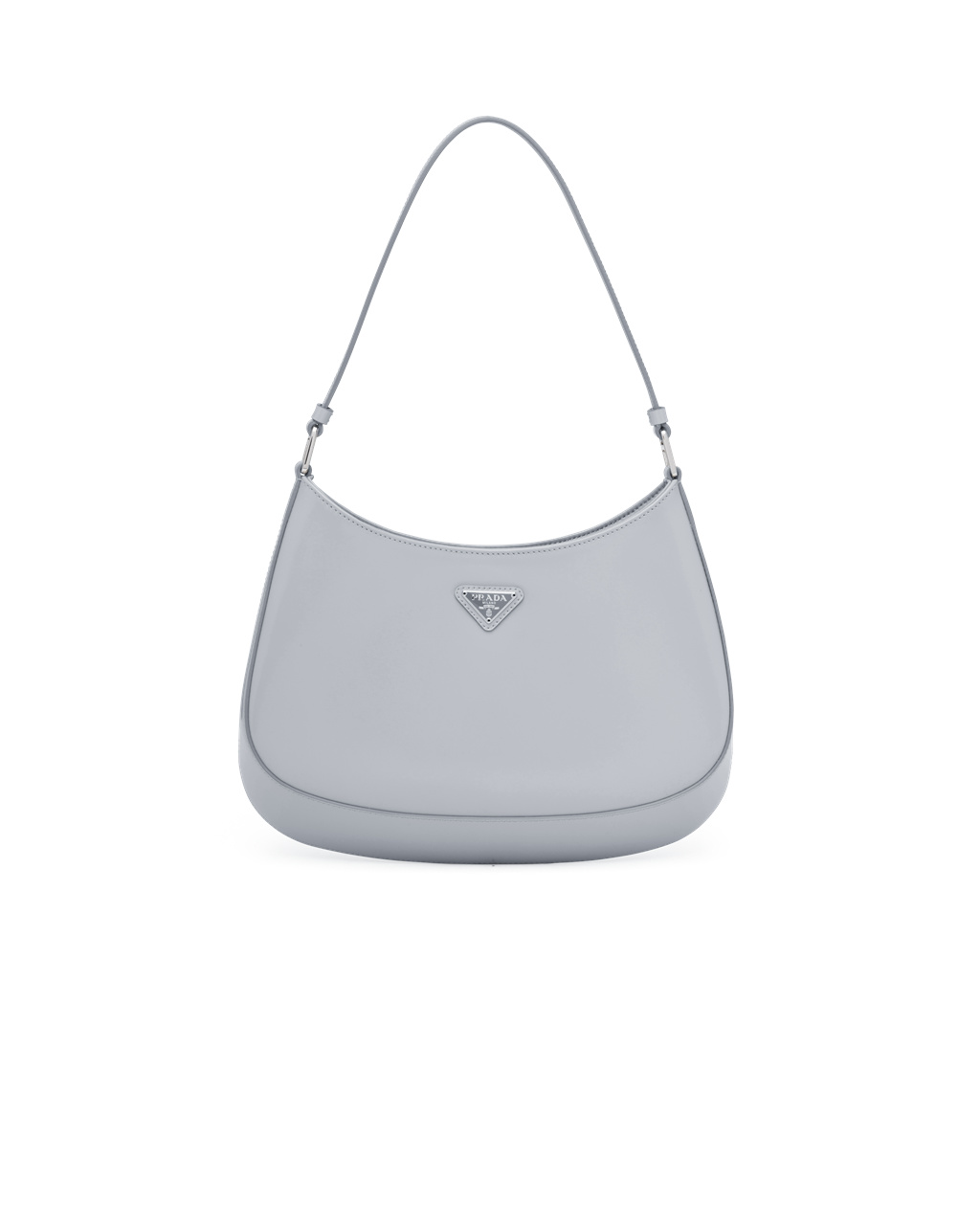 Prada Prada Cleo Brushed Lær Shoulder Bag Blå | 708-WURYDZ