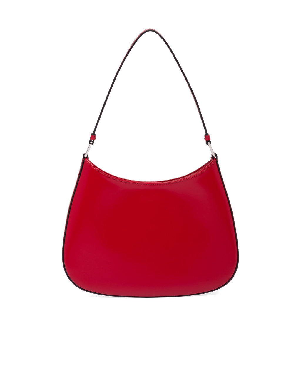 Prada Prada Cleo Brushed Lær Shoulder Bag Scarlet | 827-JQWPKA