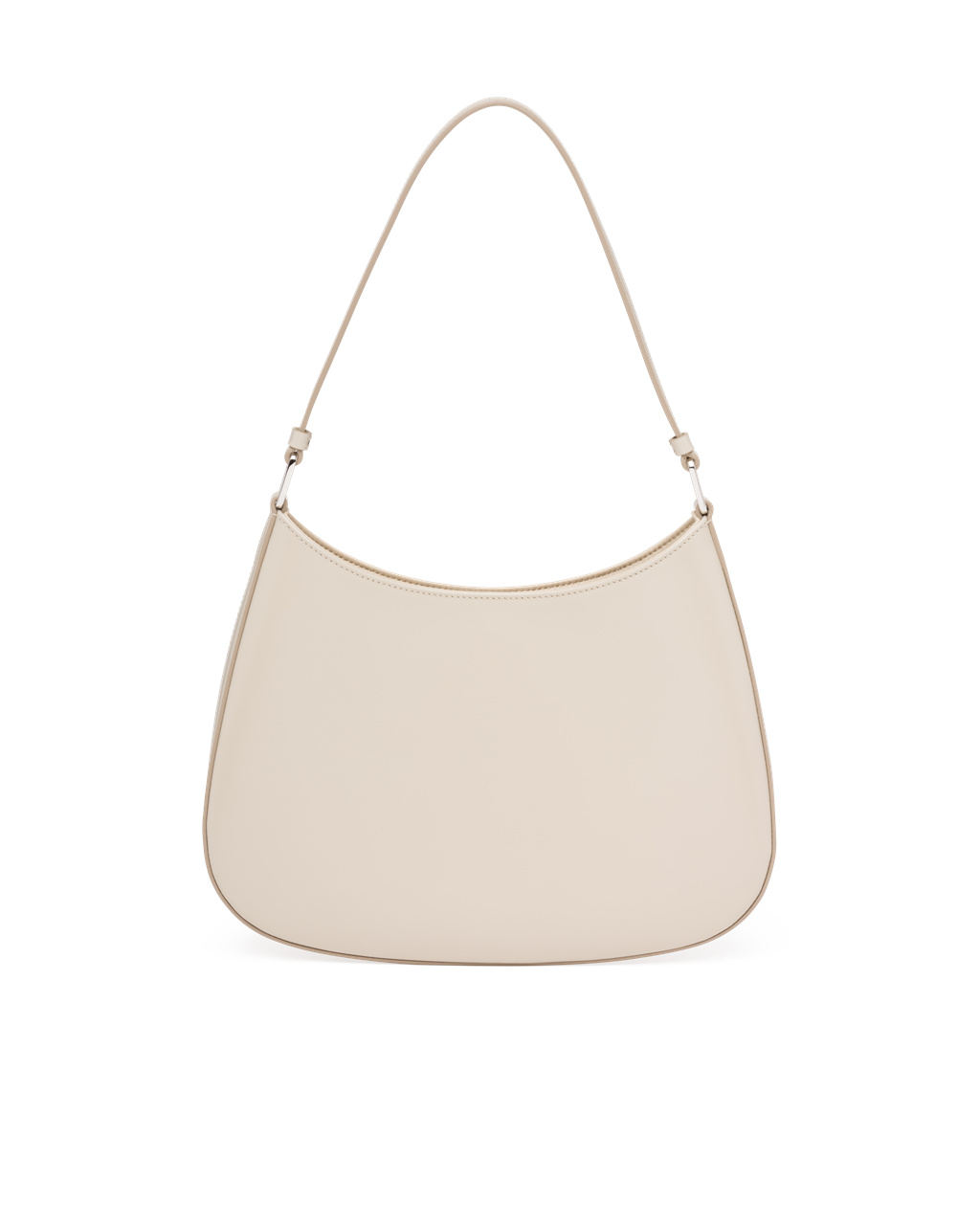 Prada Prada Cleo Brushed Lær Shoulder Bag Beige | 890-MNRWQS