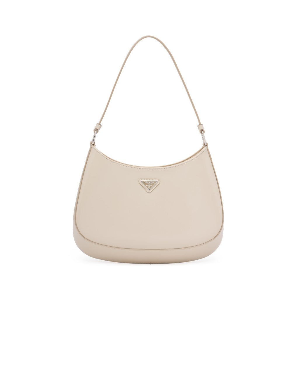 Prada Prada Cleo Brushed Lær Shoulder Bag Beige | 890-MNRWQS