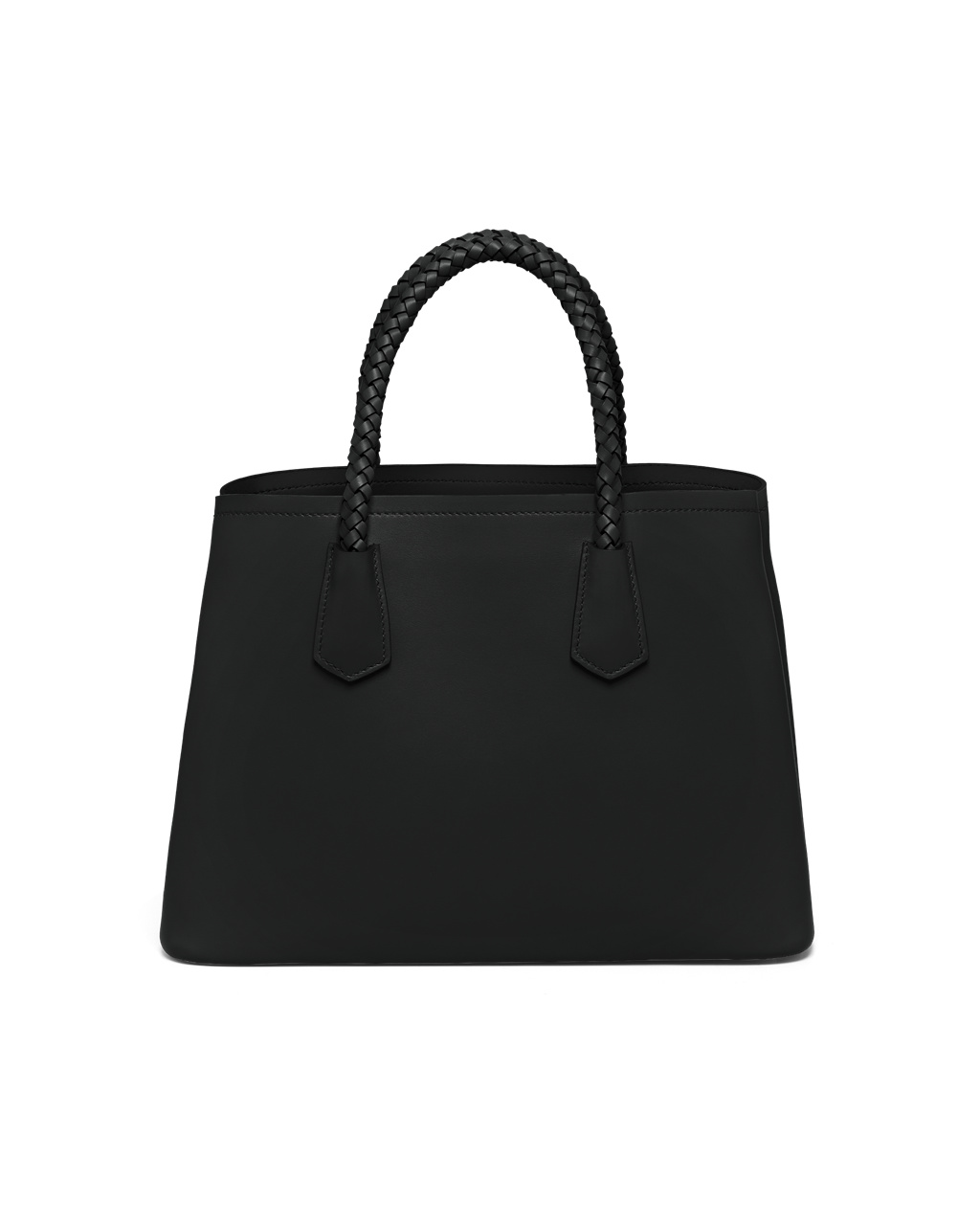 Prada Prada Double Medium Lær Handbag Svarte | EICFWP458