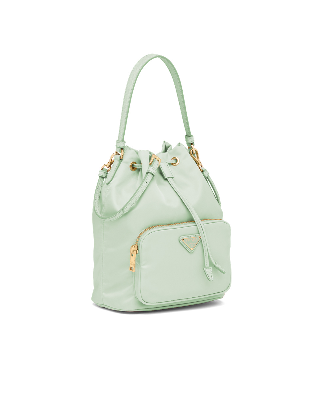 Prada Prada Duet Re-nylon Bucket Shoulder Bag Aqua | 617-LJWUOI