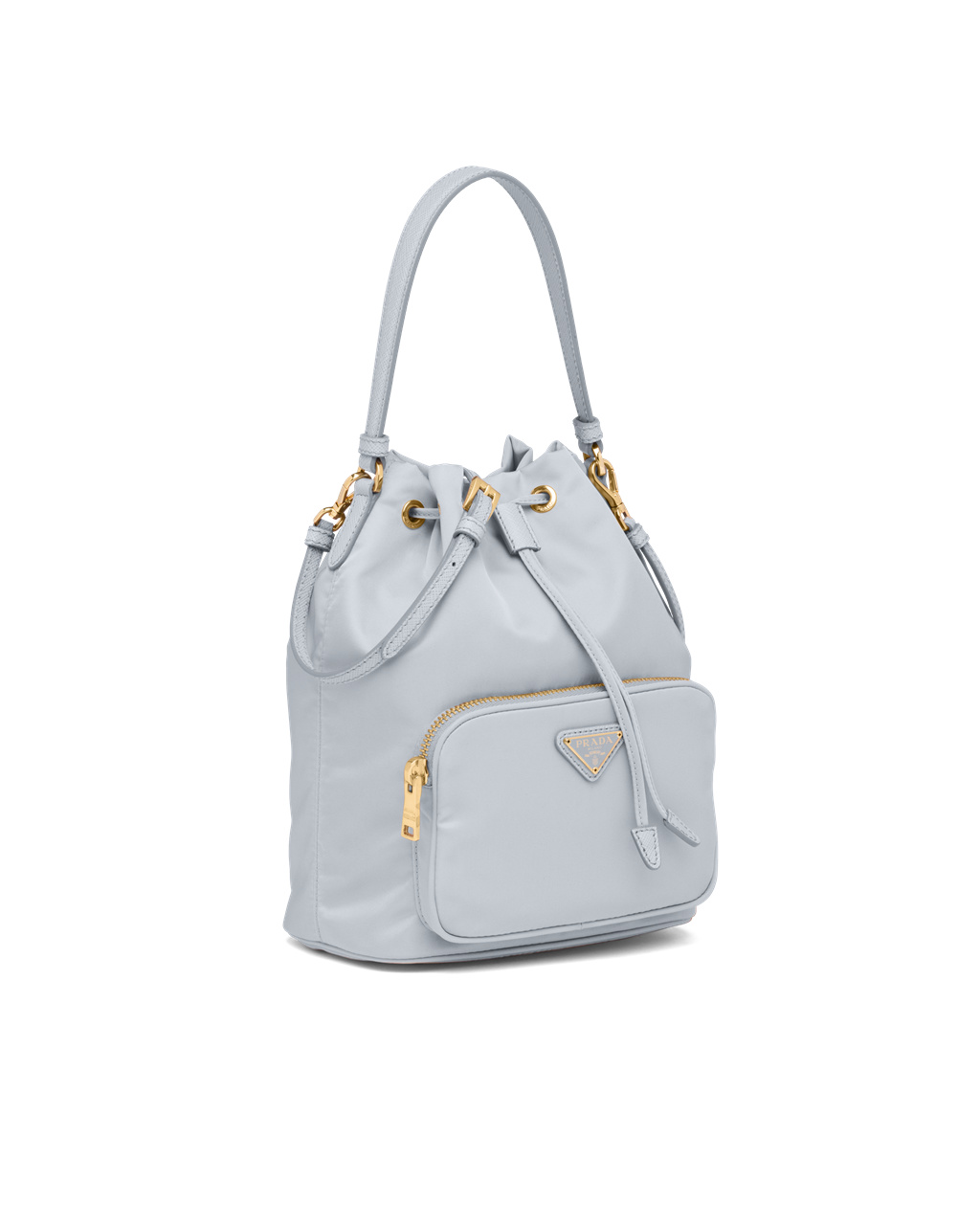 Prada Prada Duet Re-nylon Bucket Shoulder Bag Blå | 851-DPCKMS