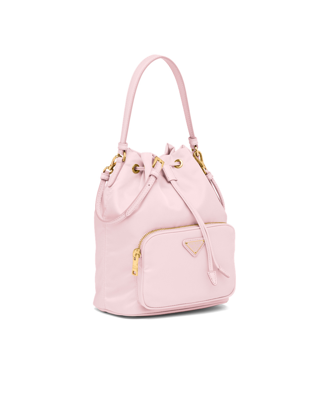 Prada Prada Duet Re-nylon Bucket Shoulder Bag Rosa | 864-YFMVAE