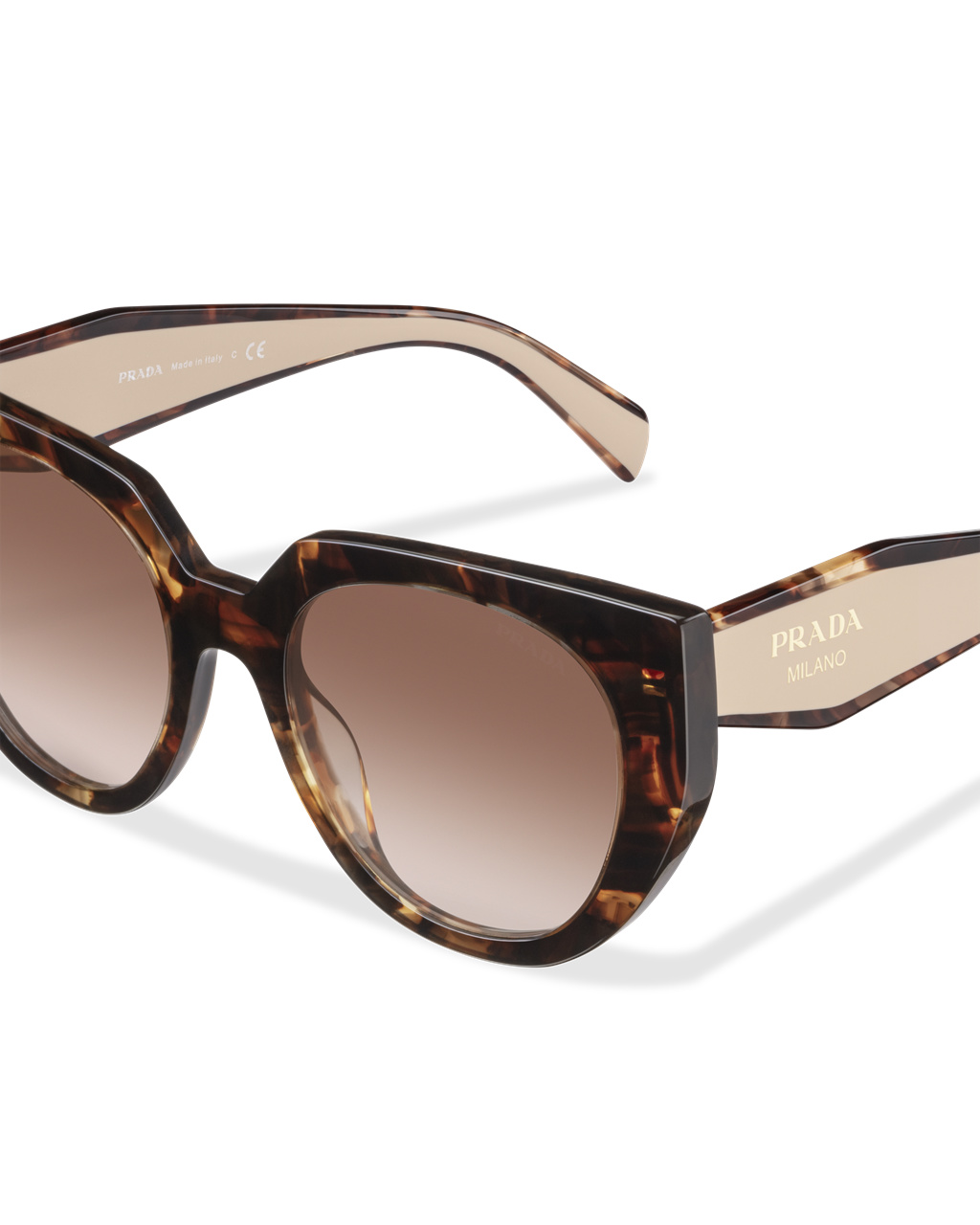 Prada Prada Eyewear Kolleksjoner Sunglasses Cat-eye Mørke Brune | WNMRCY849