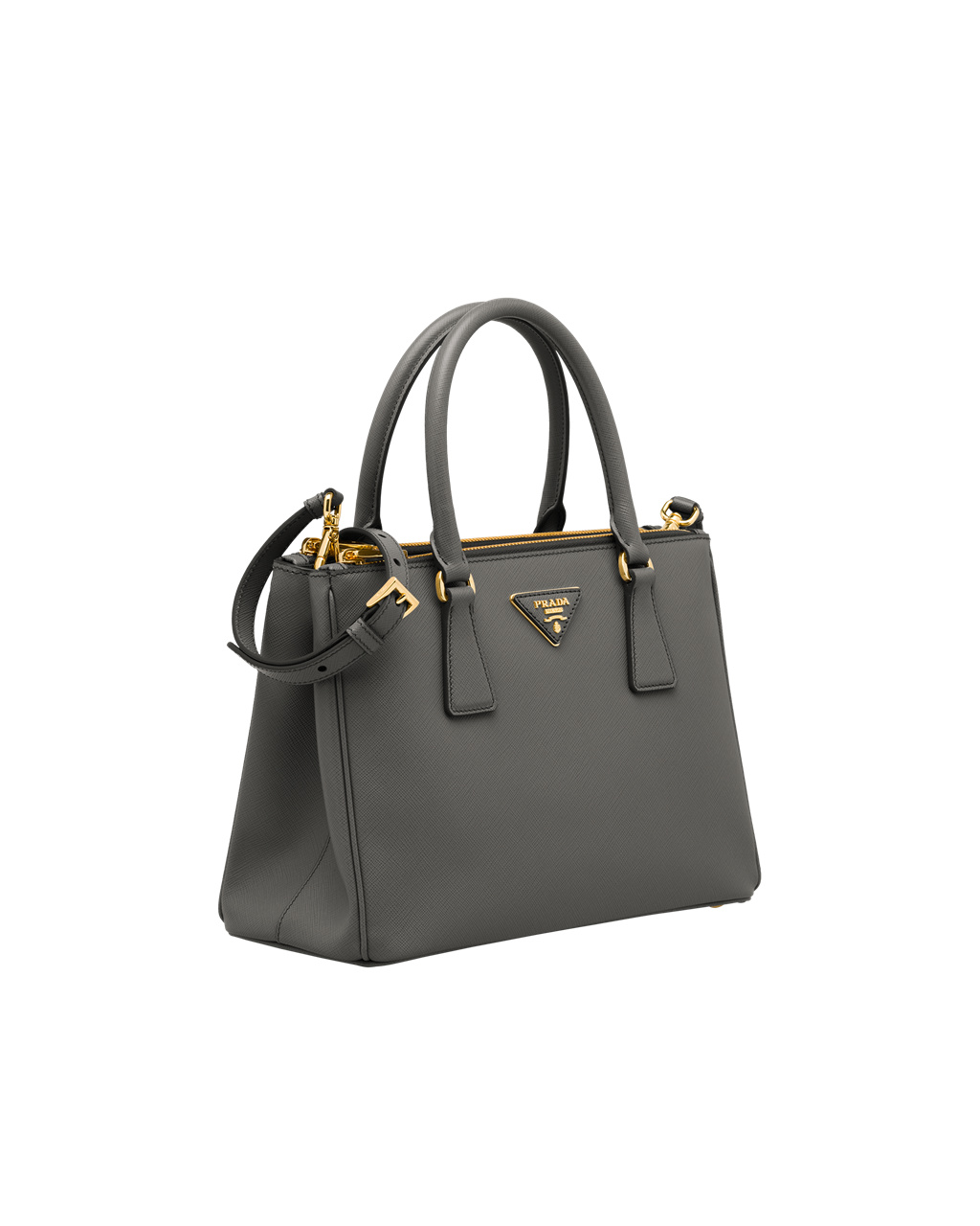 Prada Prada Galleria Saffiano Lær Medium Bag Slate Gray | AZSBFX058