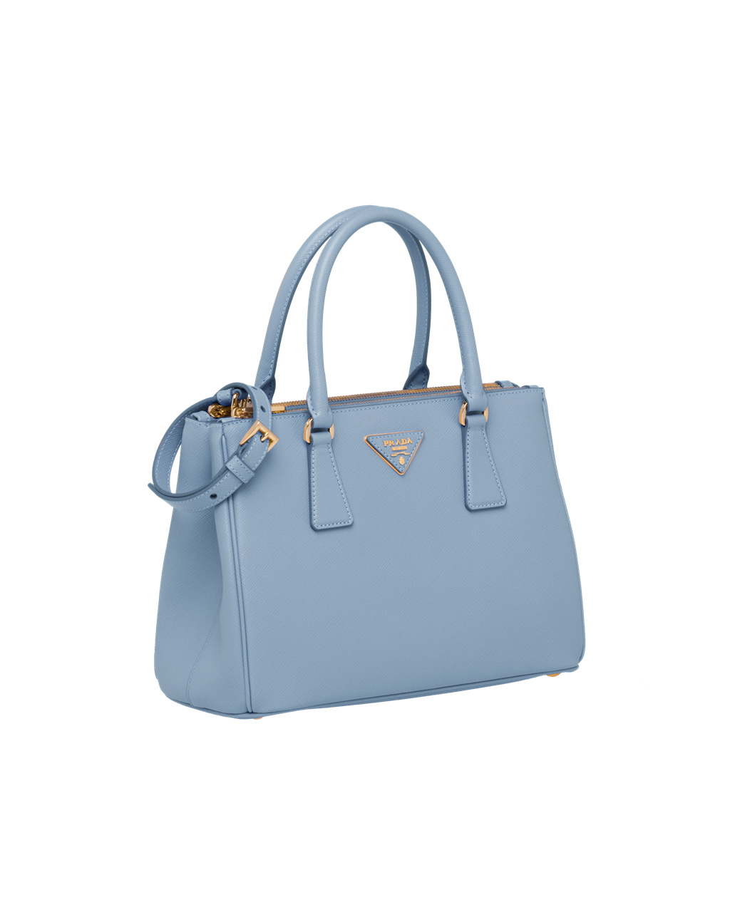 Prada Prada Galleria Saffiano Lær Medium Bag Celeste | BJLACQ062