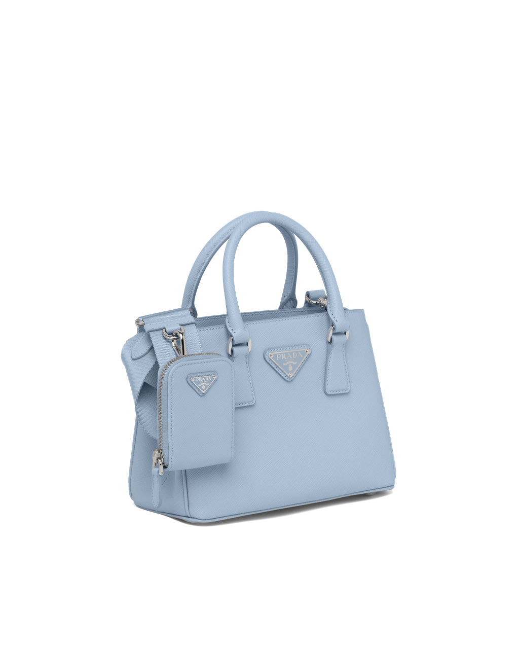 Prada Prada Galleria Saffiano Lær Mini-bag Celeste | VLCUEP601