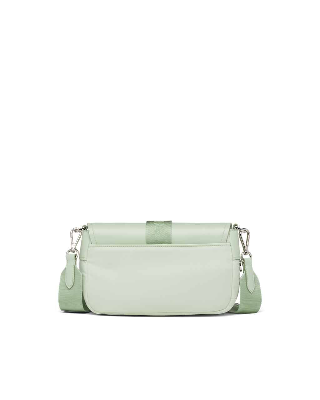 Prada Prada Pocket Nylon And Brushed Lær Bag Aqua | 407-DPIJLG