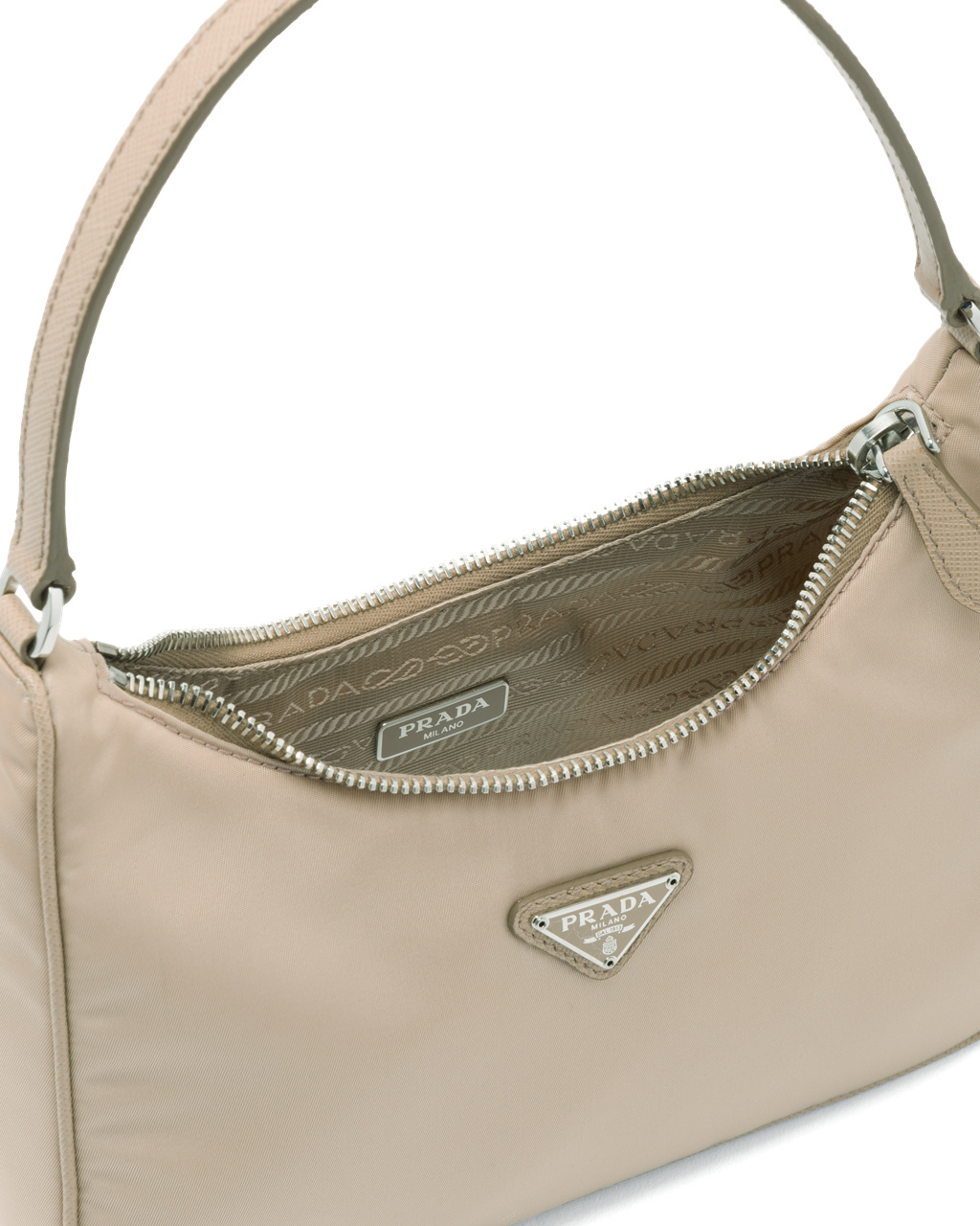 Prada Prada Re-edition 2005 Re-nylon Mini Bag Beige | 894-LSUWXY