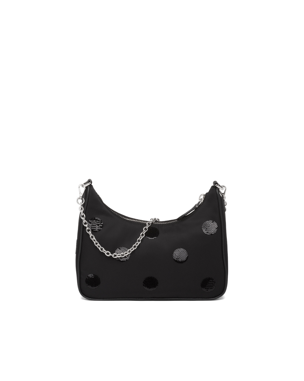 Prada Prada Re-edition 2005 Re-nylon Polka-dot Bag Svarte | 078-WBHKQX