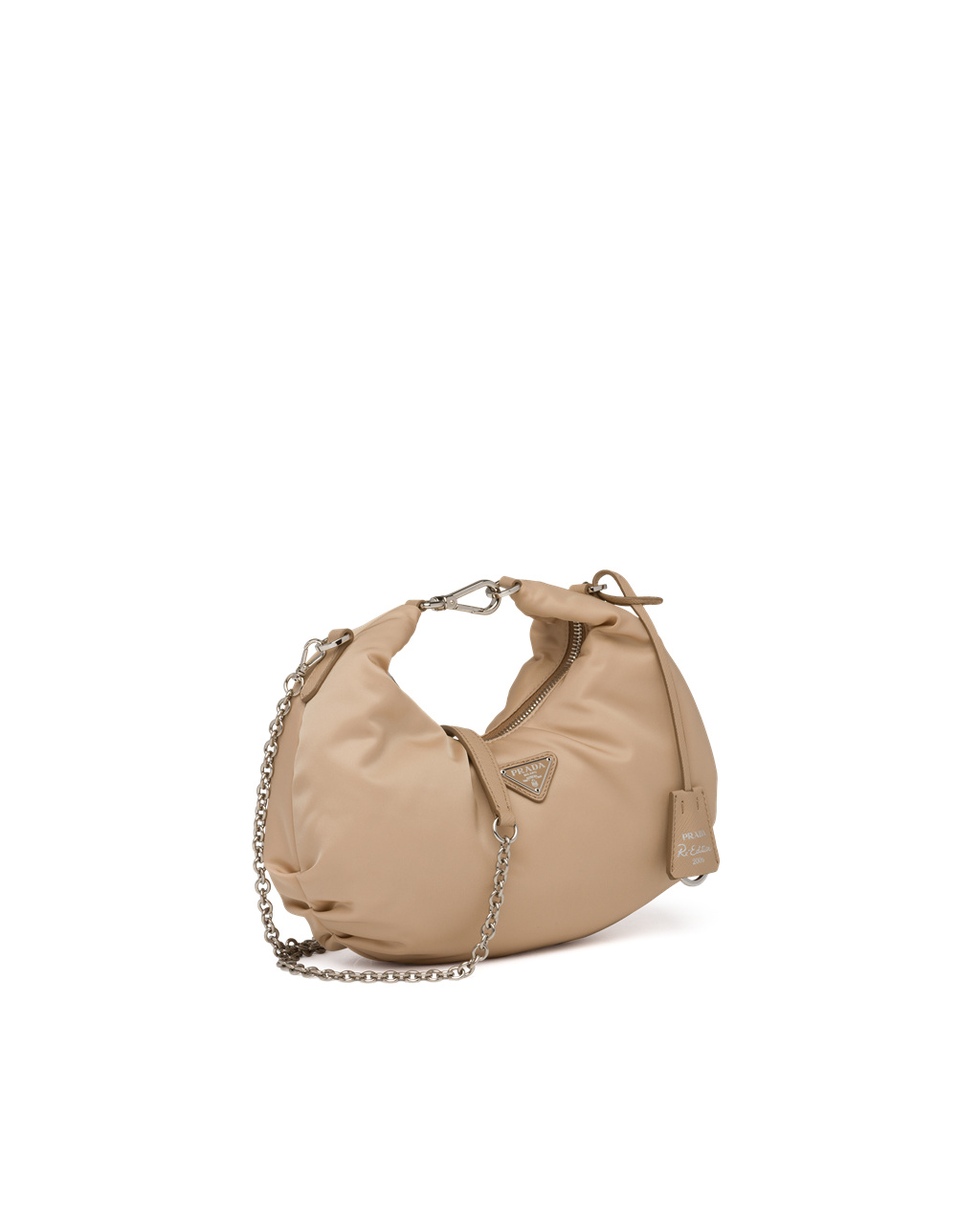 Prada Prada Re-edition 2006 Nylon Bag Beige | 935-QRBHEC