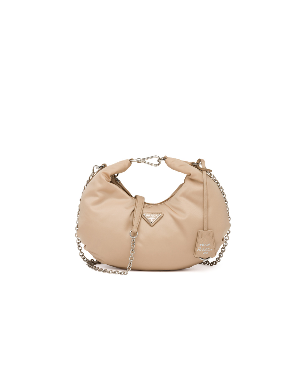 Prada Prada Re-edition 2006 Nylon Bag Beige | 935-QRBHEC