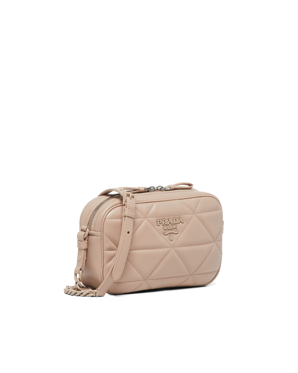 Prada Prada Spectrum Nappa Lær Shoulder Bag Beige | 543-MPFZTH