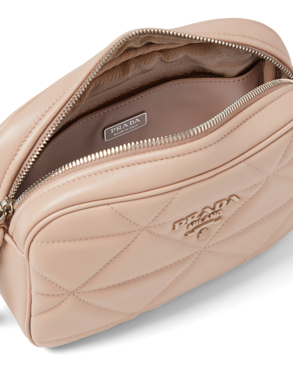 Prada Prada Spectrum Nappa Lær Shoulder Bag Beige | 543-MPFZTH