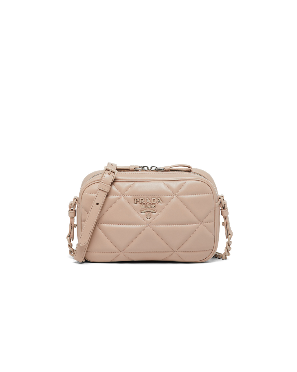 Prada Prada Spectrum Nappa Lær Shoulder Bag Beige | 543-MPFZTH