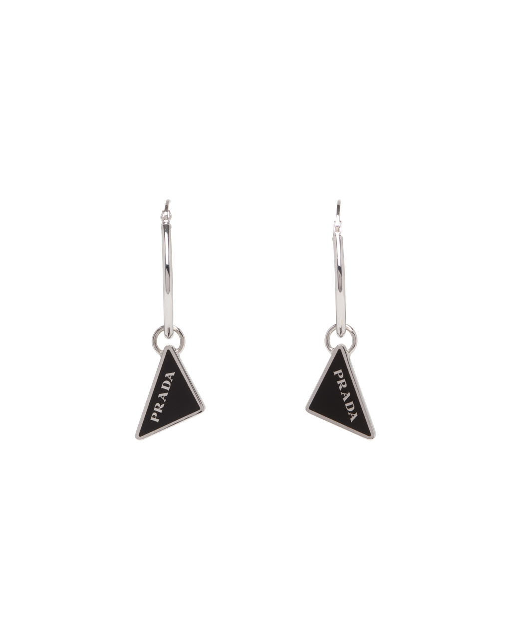 Prada Prada Symbole Drop Earrings Svarte | 856-GQBRMK