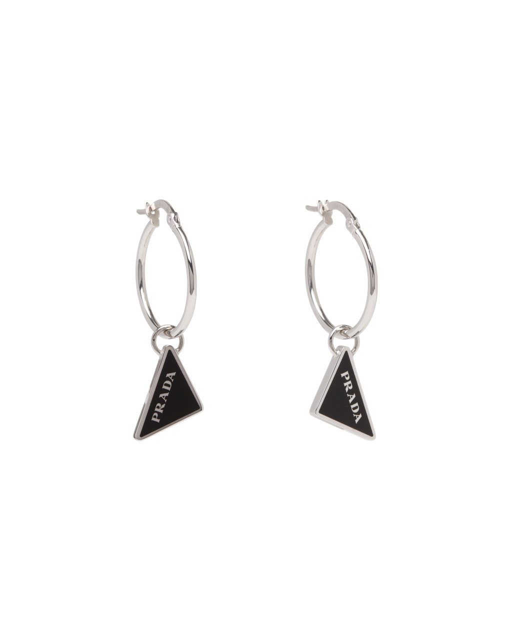 Prada Prada Symbole Drop Earrings Svarte | 856-GQBRMK