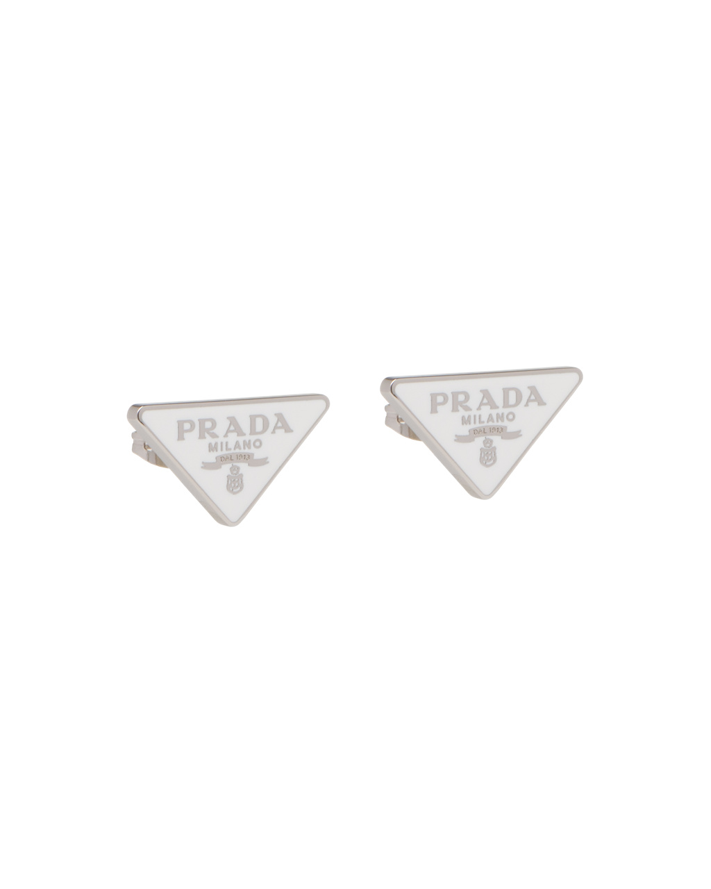 Prada Prada Symbole Earrings Hvite | WNXIDE853