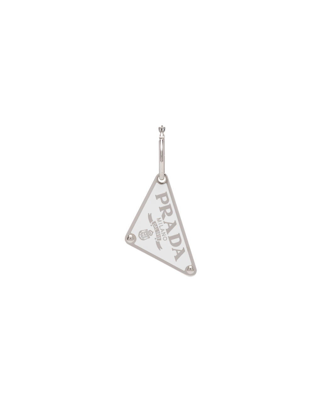 Prada Prada Symbole Pendant Right Earring Hvite | SFXOCM264