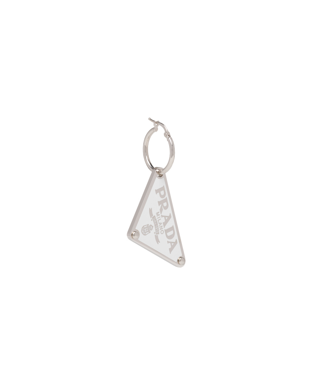 Prada Prada Symbole Pendant Right Earring Hvite | SFXOCM264