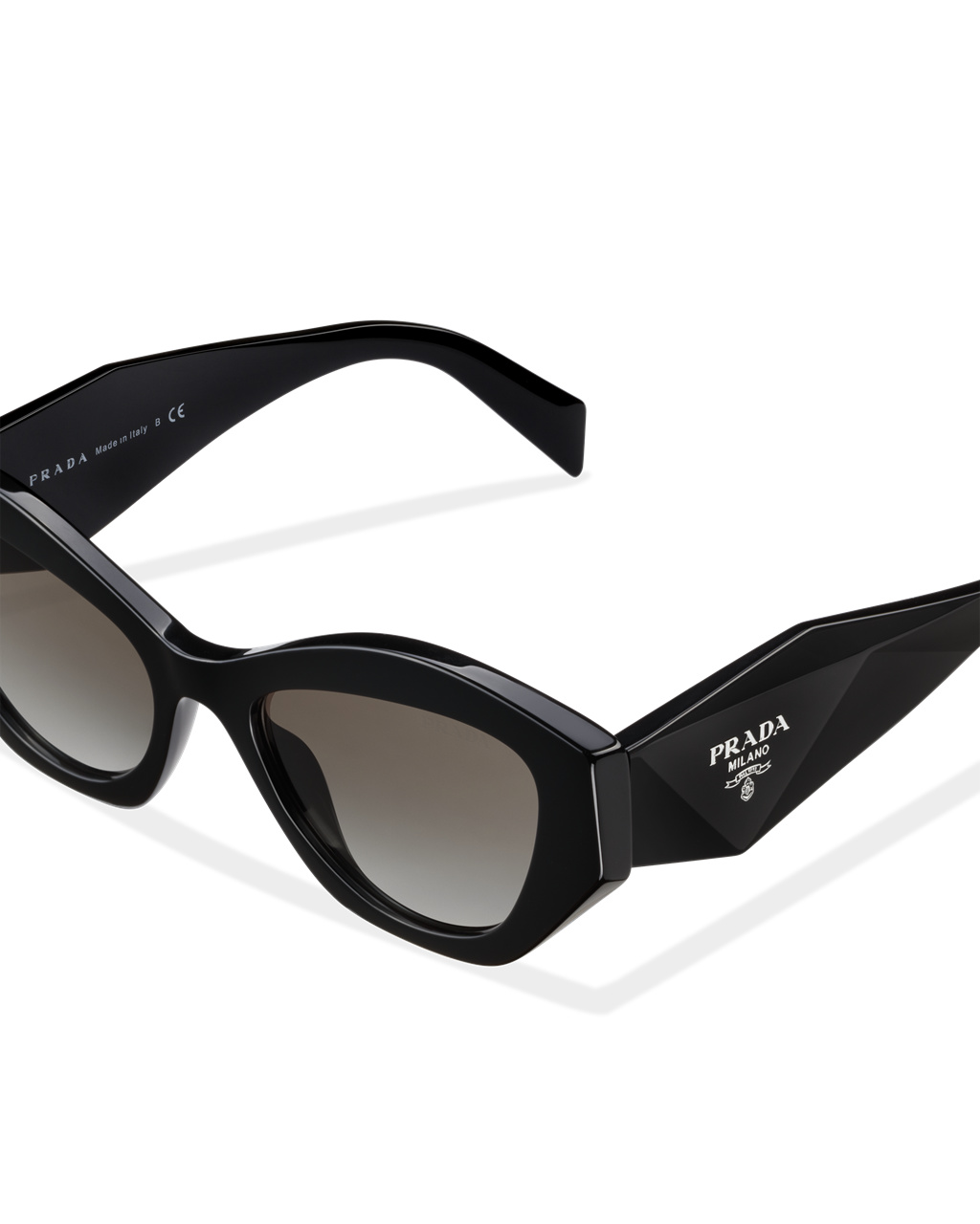 Prada Prada Symbole Sunglasses Cat-eye Gradient Anthracite Gray Lenses | BDKYVF875