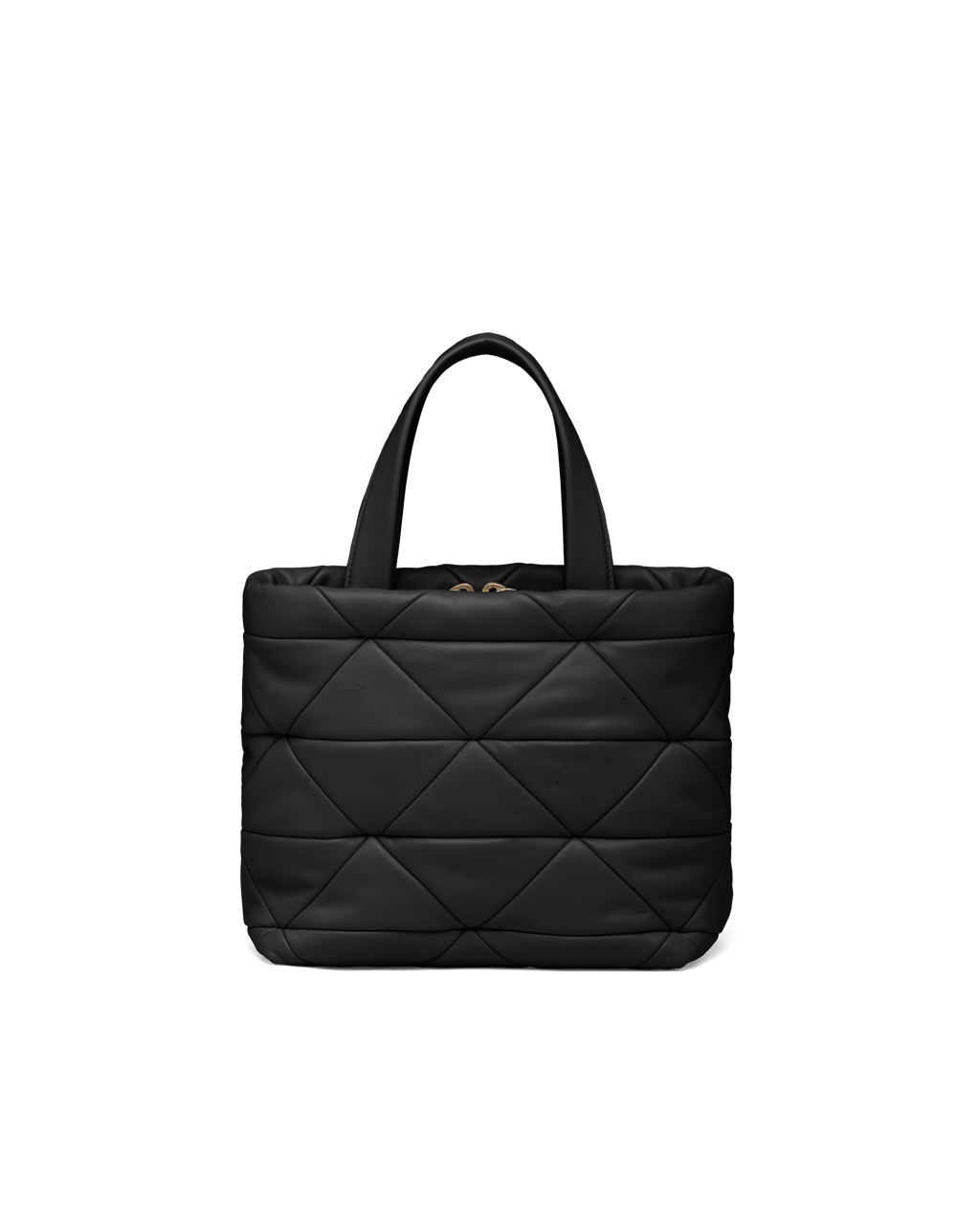 Prada Prada System Nappa Lær Patchwork Tote Svarte | JOHSRW457