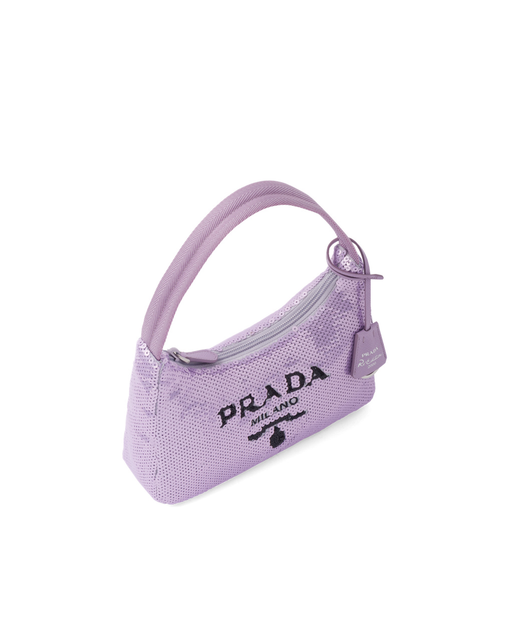 Prada Re-edition 2000 Sequined Re-nylon Mini-bag Svarte | 514-RQWHYI