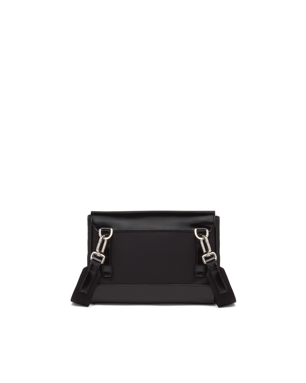 Prada Re-nylon And Lær Shoulder Bag Svarte | 051-WSVIMJ