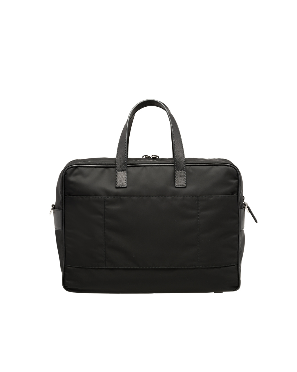 Prada Re-nylon And Saffiano Lær Briefcase Svarte | 029-QGTJLC