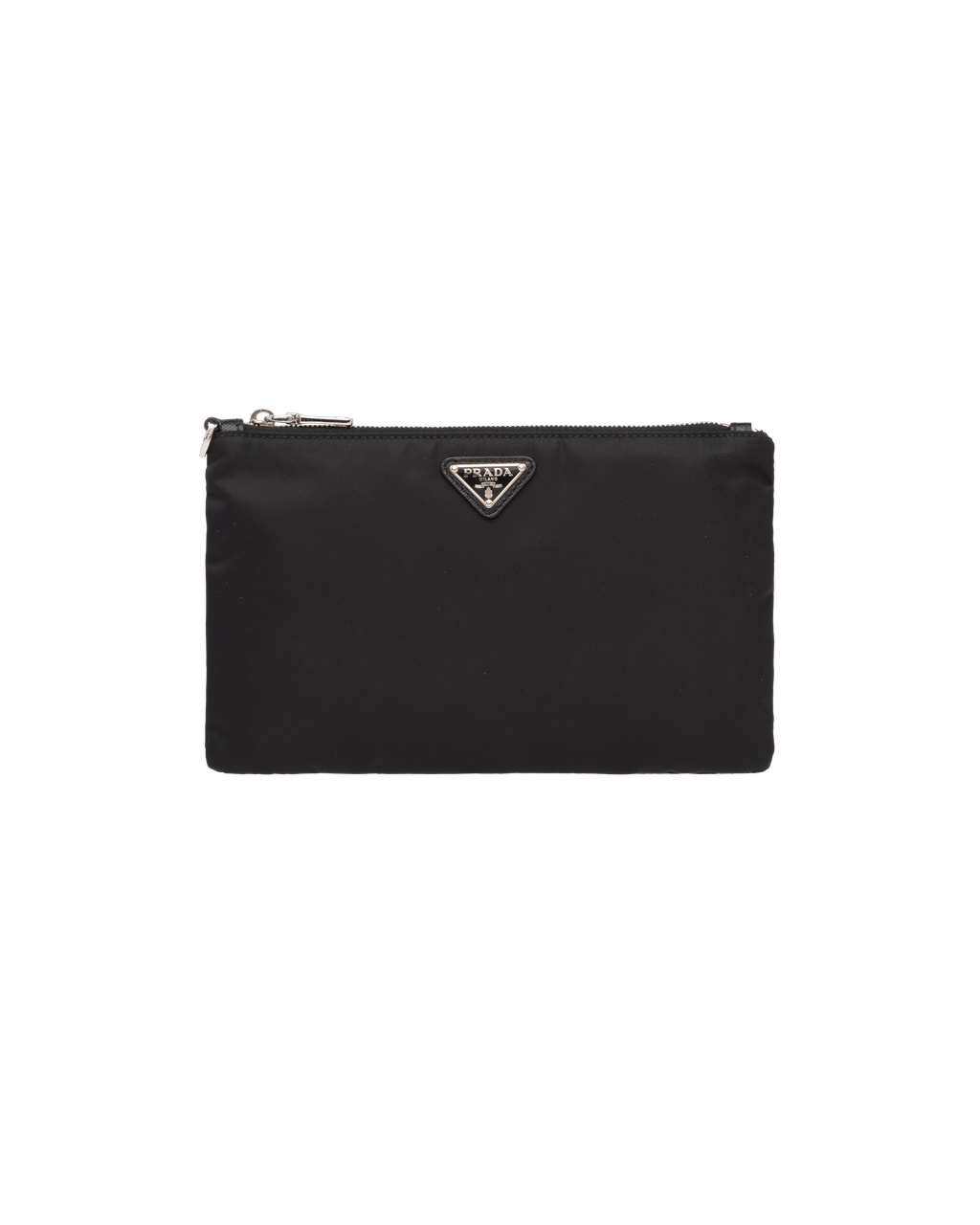 Prada Re-nylon And Saffiano Lær Pouch Svarte | 693-QZIVLY