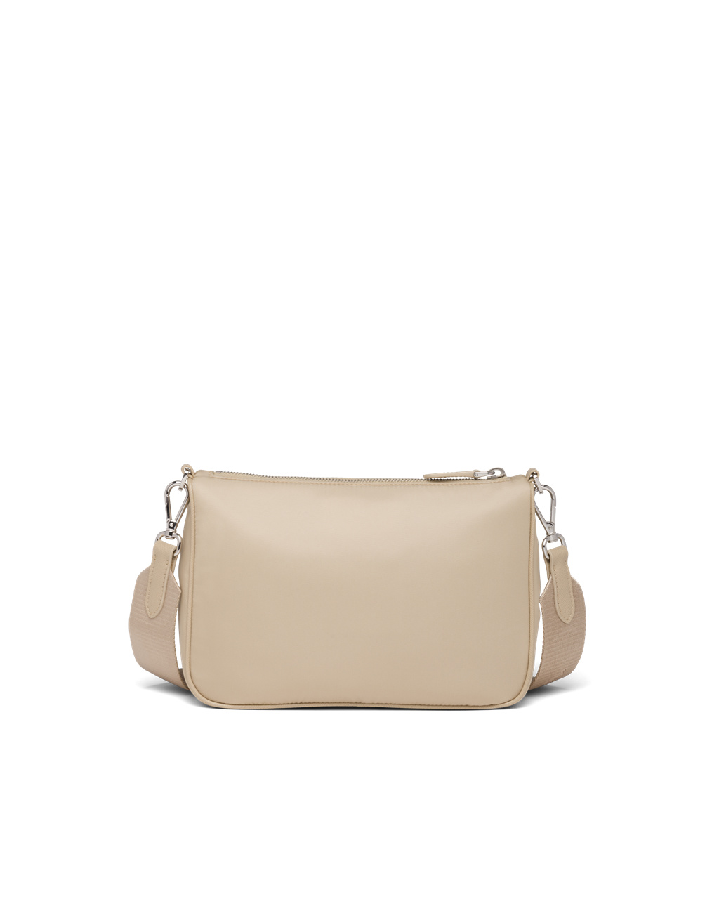 Prada Re-nylon And Saffiano Lær Shoulder Bag Beige | 248-AGQRCH