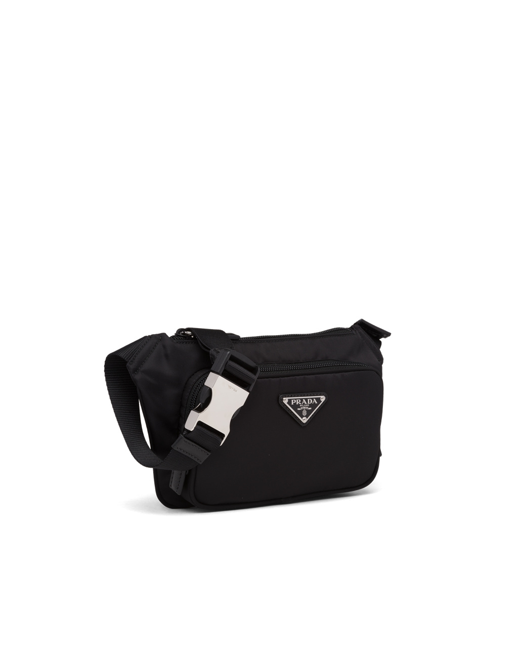 Prada Re-nylon And Saffiano Lær Shoulder Bag Svarte | 921-EXHACT