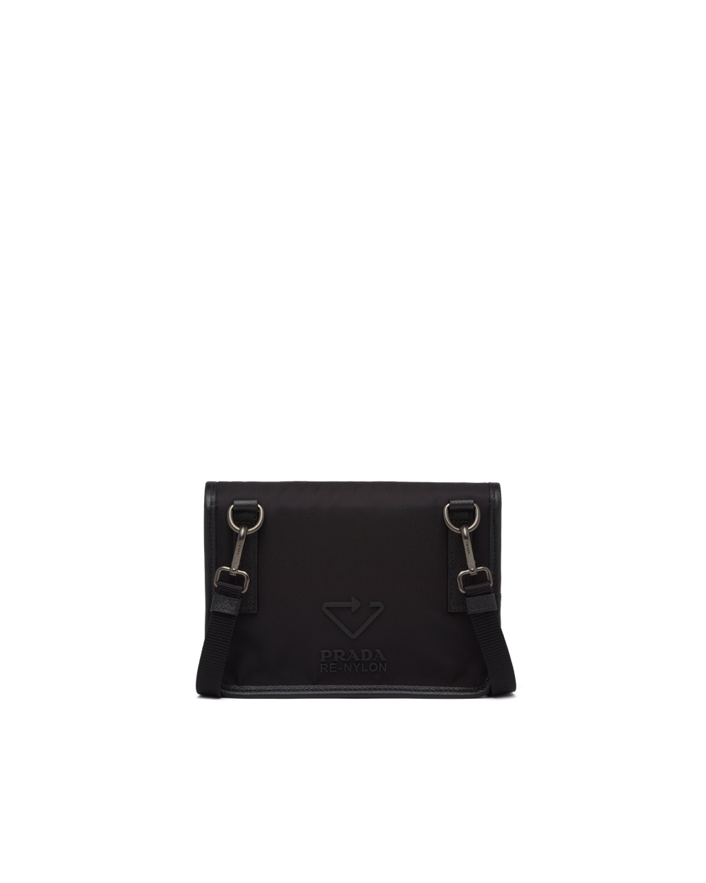 Prada Re-nylon And Saffiano Lær Smartphone Case Svarte | 064-TXDEUN