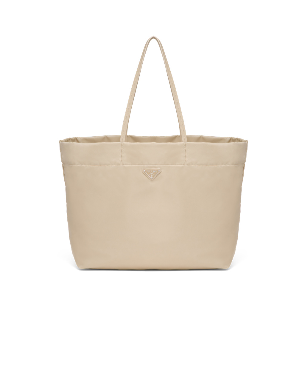 Prada Re-nylon And Saffiano Lær Tote Bag Beige | NKLFDC358