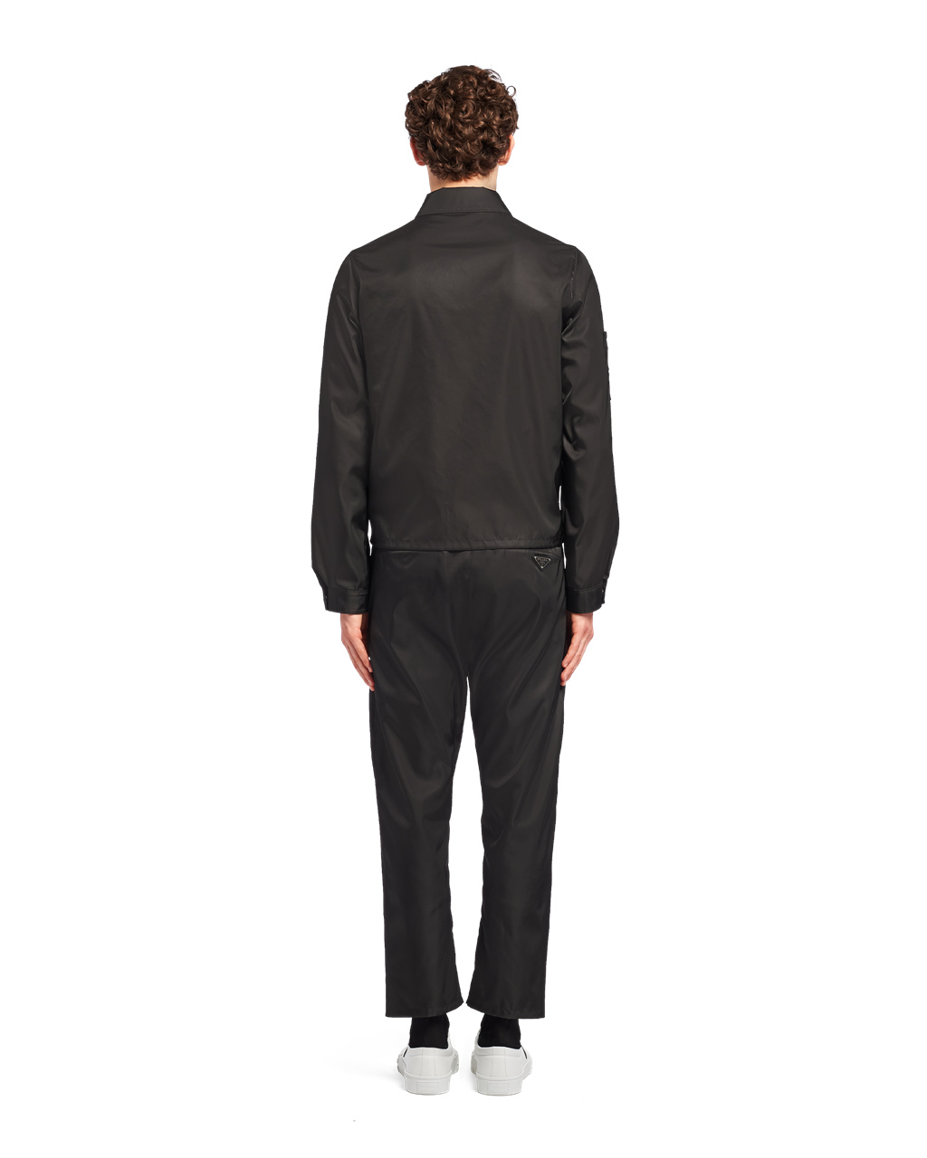 Prada Re-nylon Blouson Jacket Svarte | 017-PIFDBY