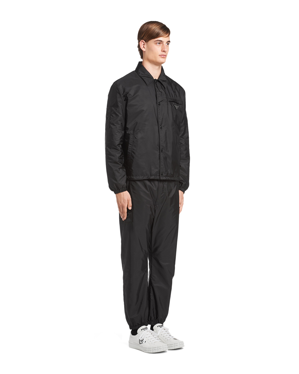 Prada Re-nylon Blouson Jacket Svarte | 765-ZNVDAQ