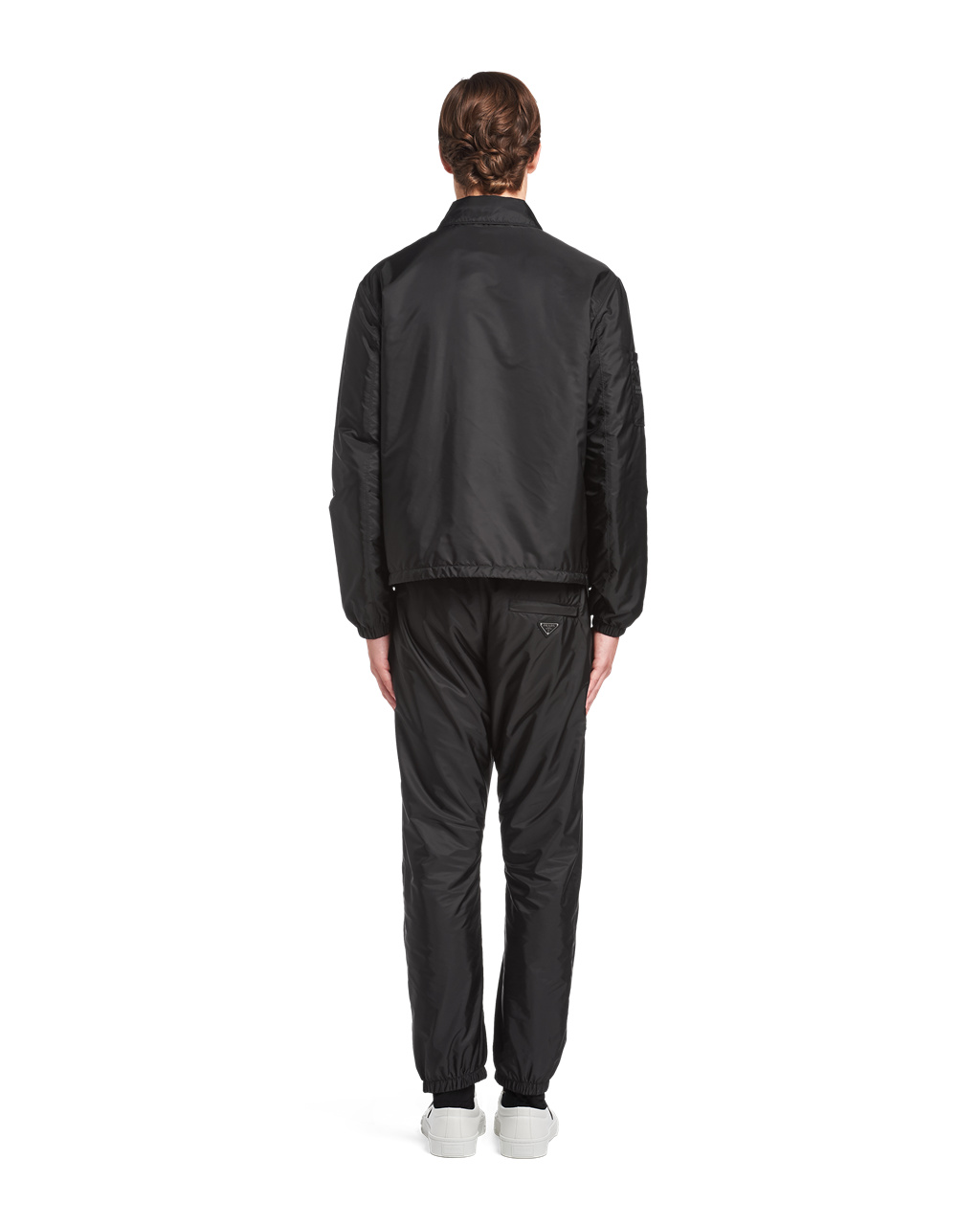 Prada Re-nylon Blouson Jacket Svarte | 765-ZNVDAQ