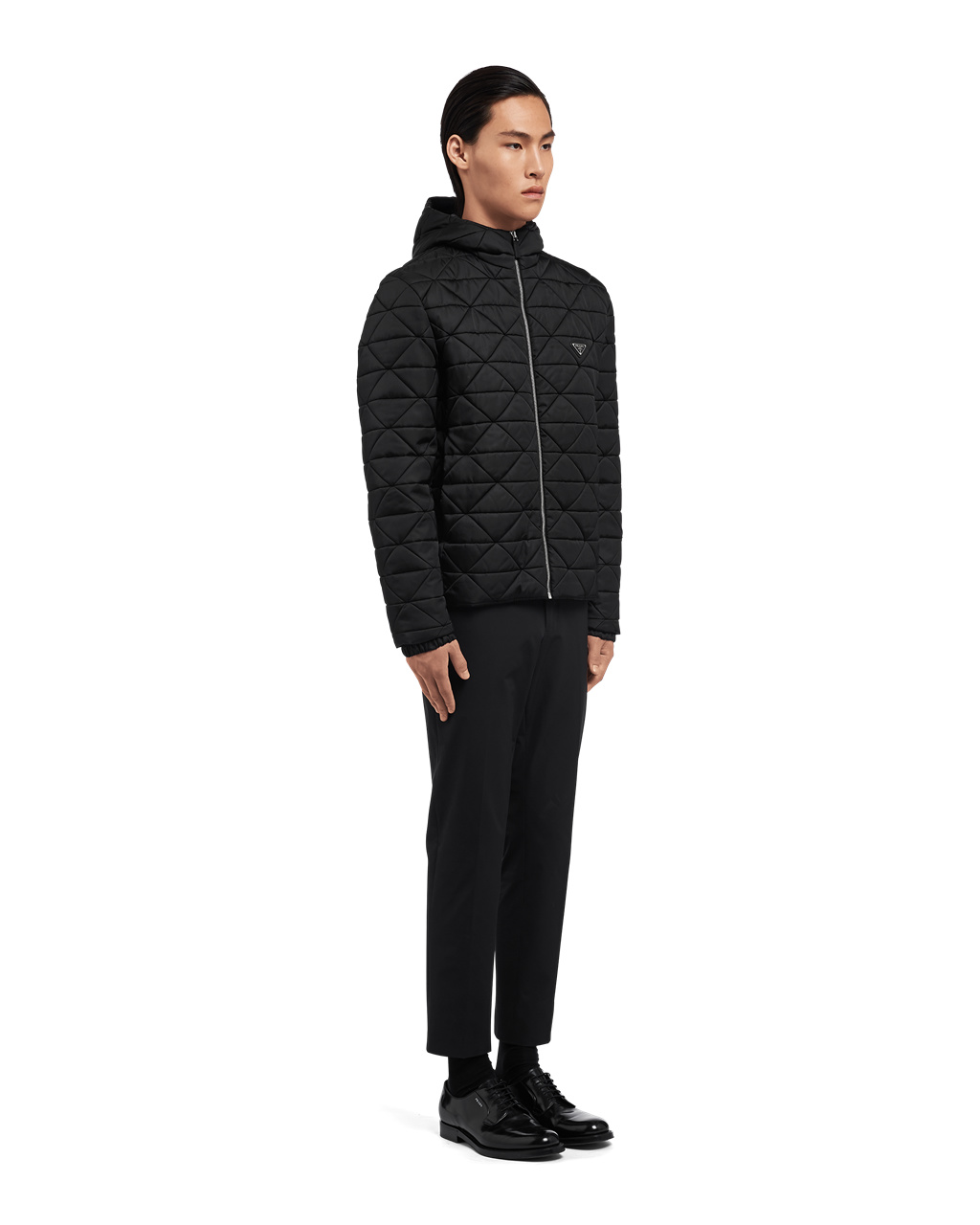 Prada Re-nylon Blouson Jacket Svarte | 930-DGOAZJ