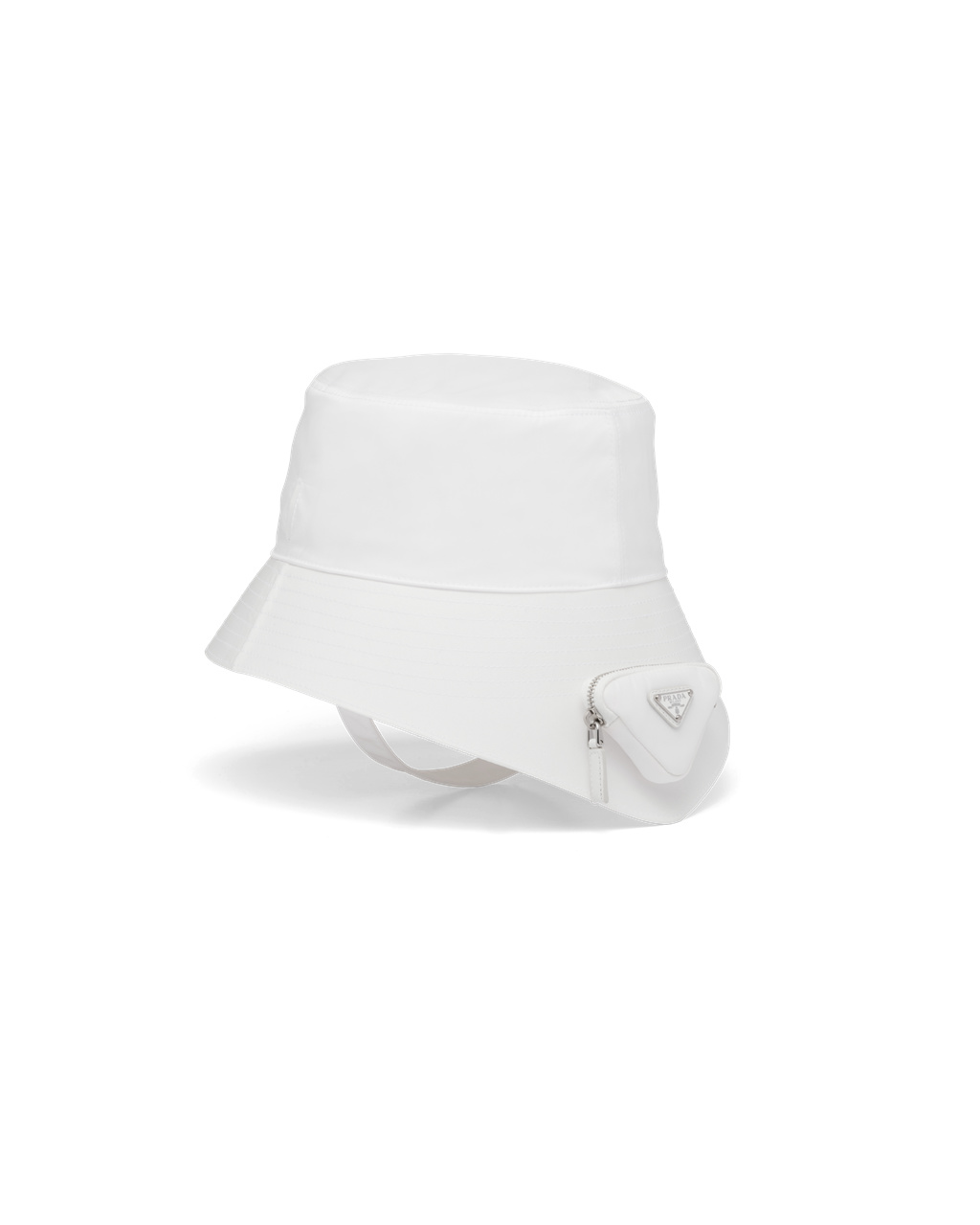 Prada Re-nylon Bucket Hat Hvite | 019-LGWNCF