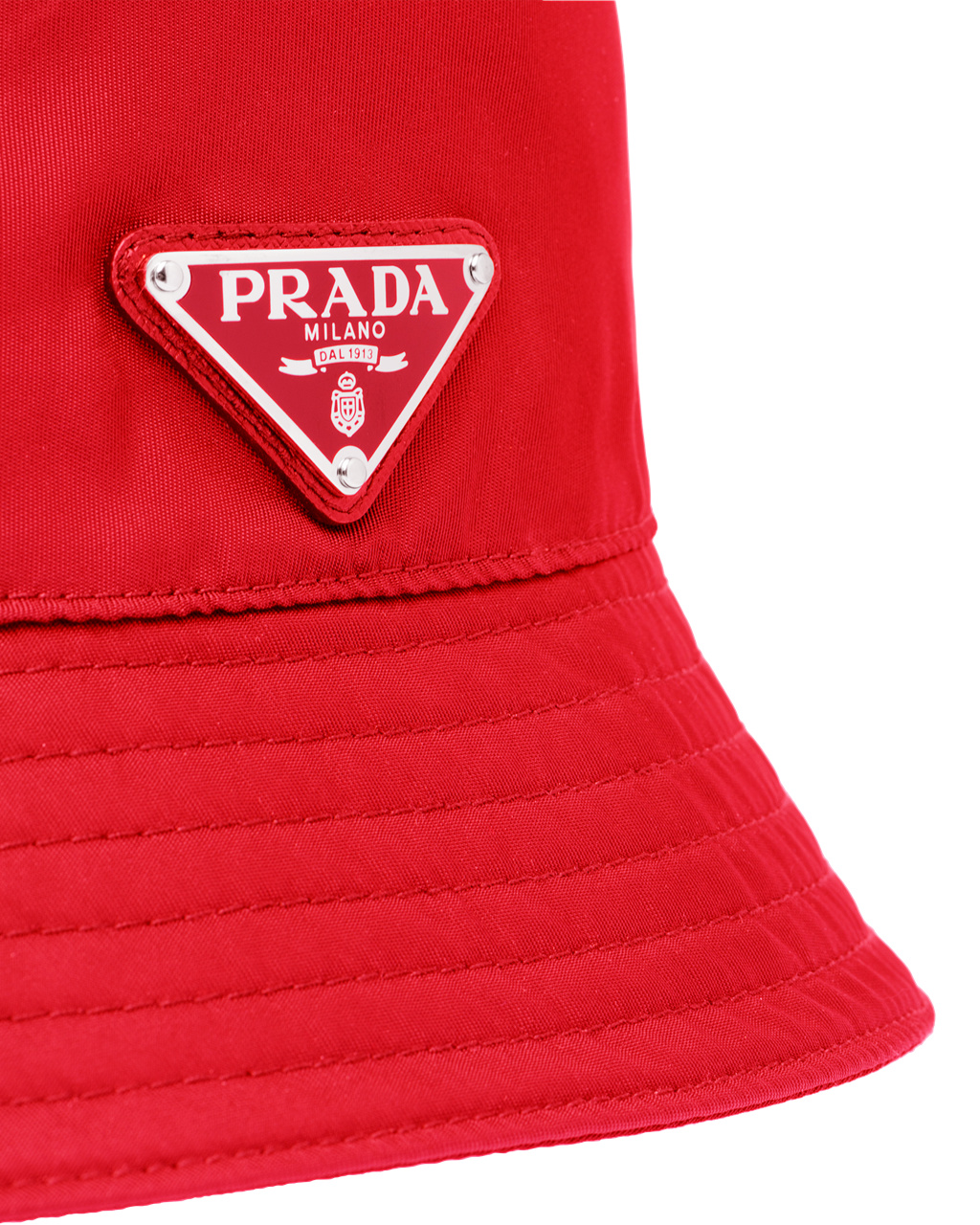 Prada Re-nylon Bucket Hat Rød | 596-WHXVPK