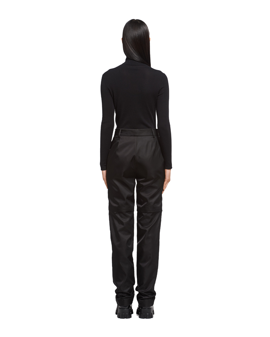 Prada Re-nylon Convertible Pants Svarte | 156-PGNSIE